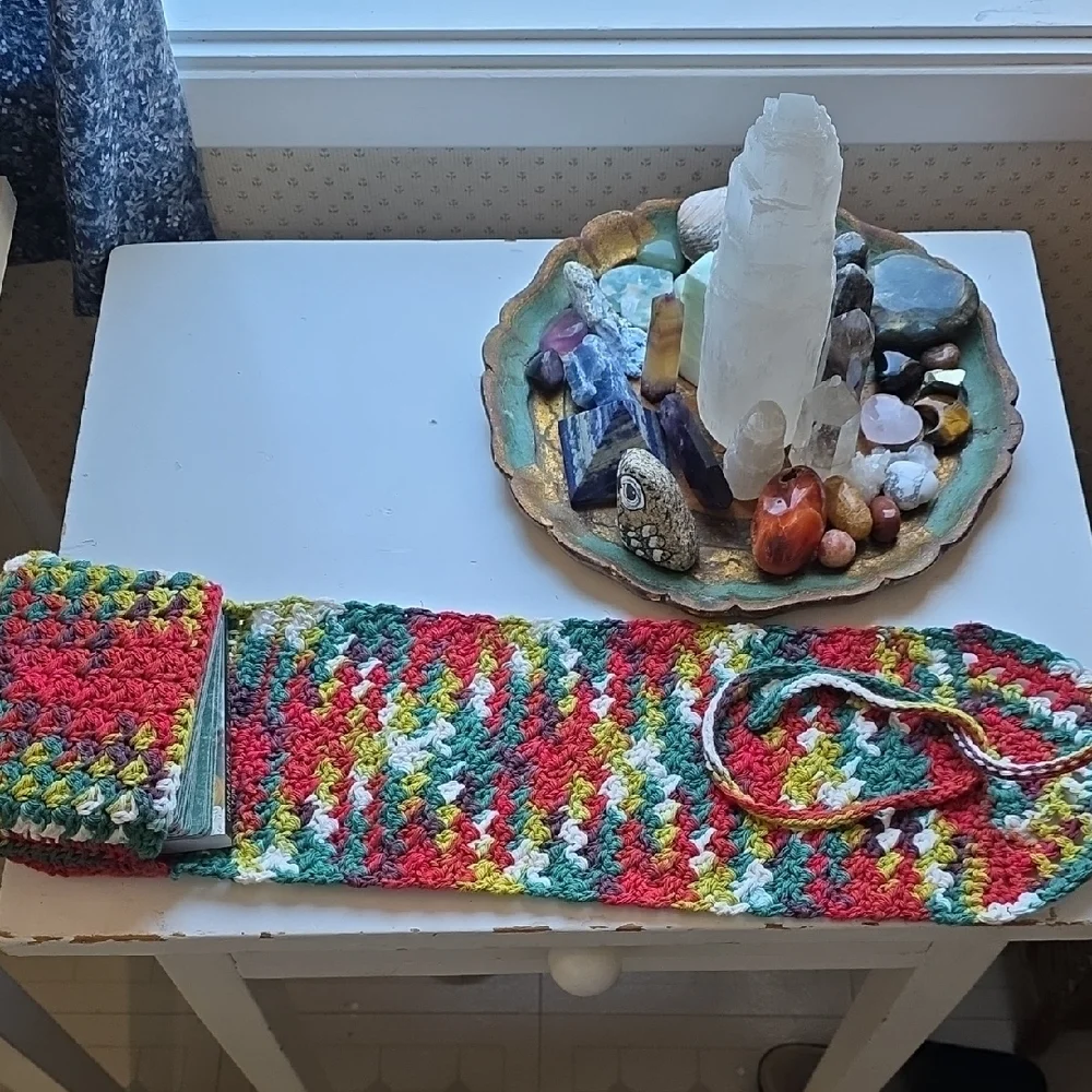 Handmade Multicolor Crochet Clutch Bag - Women Bags - Picture 2 of 6